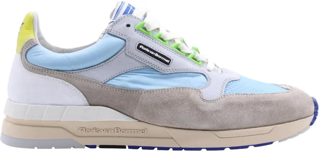 Floris van Bommel SFM-10119 Sneaker De Runner - Lichtblauw