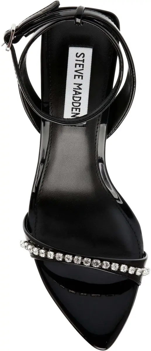 Steve Madden Fuels Dames Sandalen - 38 - Zwart Lak - afbeelding 3 van 6