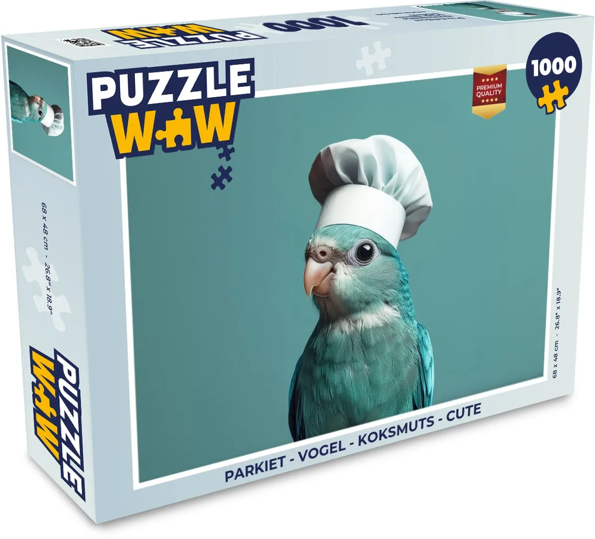 PuzzleWow Puzzel Parkiet Koksmuts 1000 Stuks