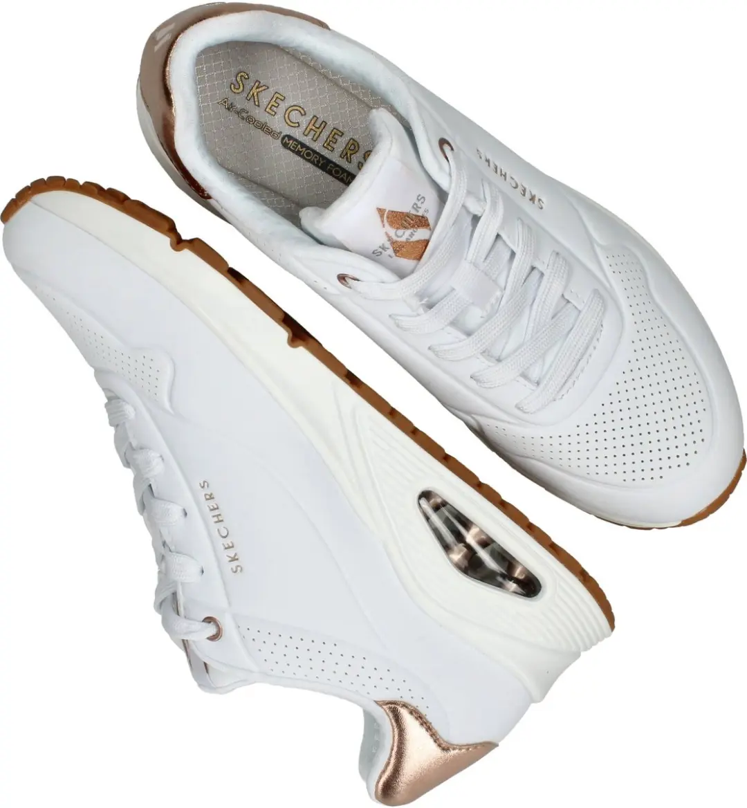 Skechers Uno Golden Air Dames Sneakers - Wit - afbeelding 6 van 6
