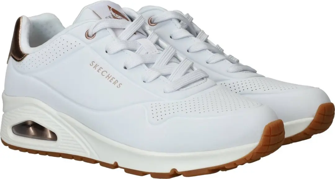 Skechers Uno Golden Air Dames Sneakers - Wit