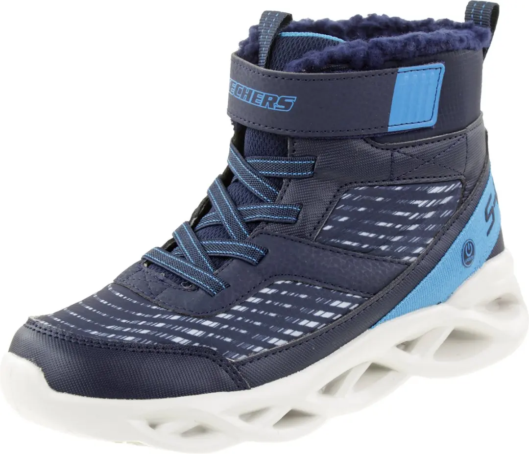 Skechers S Lights Twisted Brights Drovox jongenslaarzen gevoerd LED 401651L blau