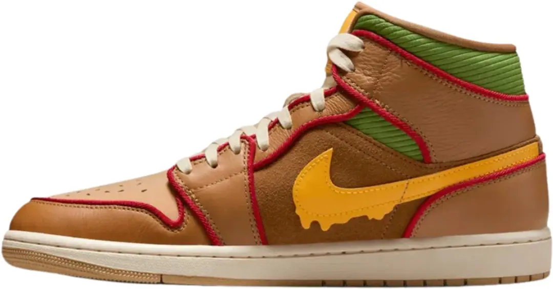 Jordan 1 Mid SE Cheeseburger