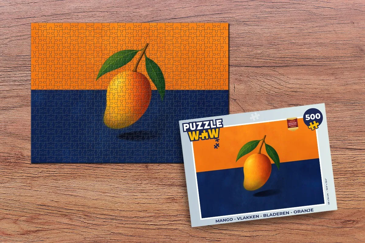 PuzzleWow Legpuzzel 500 Stuks - Oranje