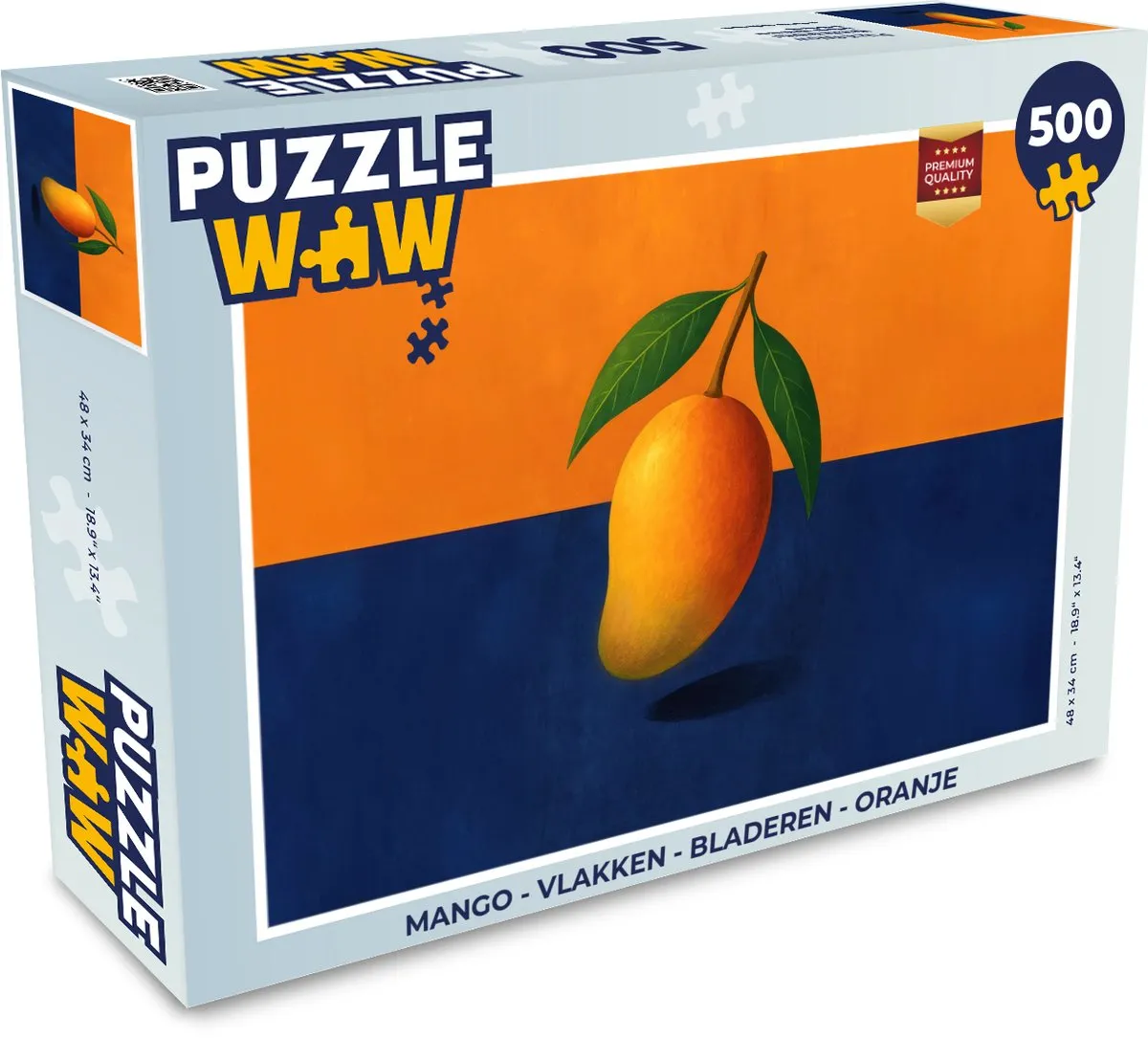 PuzzleWow Legpuzzel 500 Stuks - Oranje