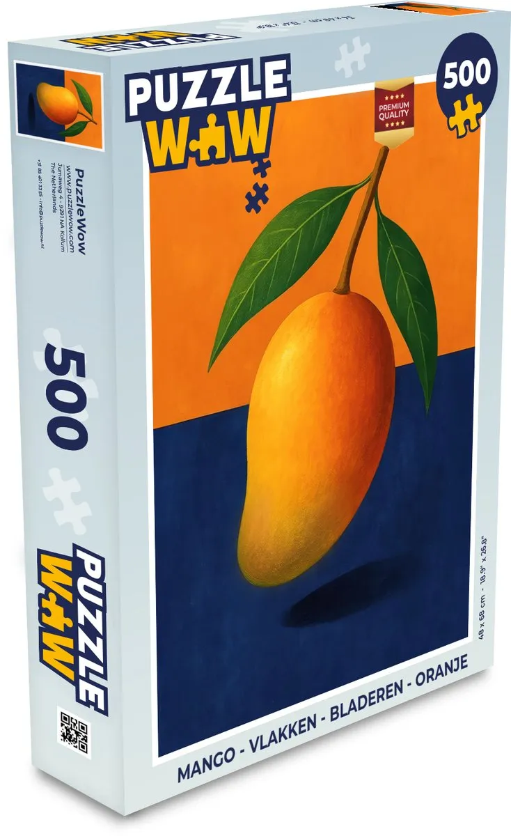 PuzzleWow Legpuzzel 500 Stuks - Oranje