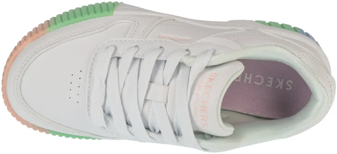 Skechers Jade Meisjes Sneakers 310890L-WMLT - Wit - afbeelding 3 van 6