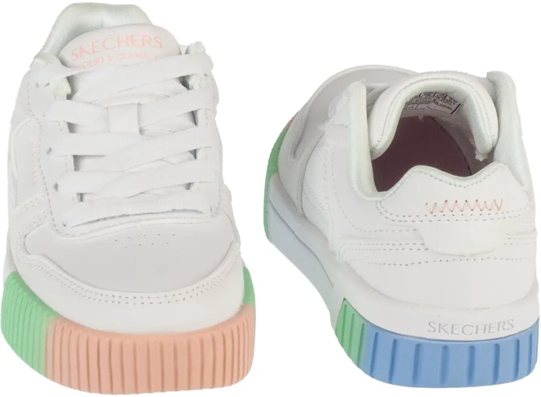 Skechers Jade Meisjes Sneakers 310890L-WMLT - Wit - afbeelding 5 van 6