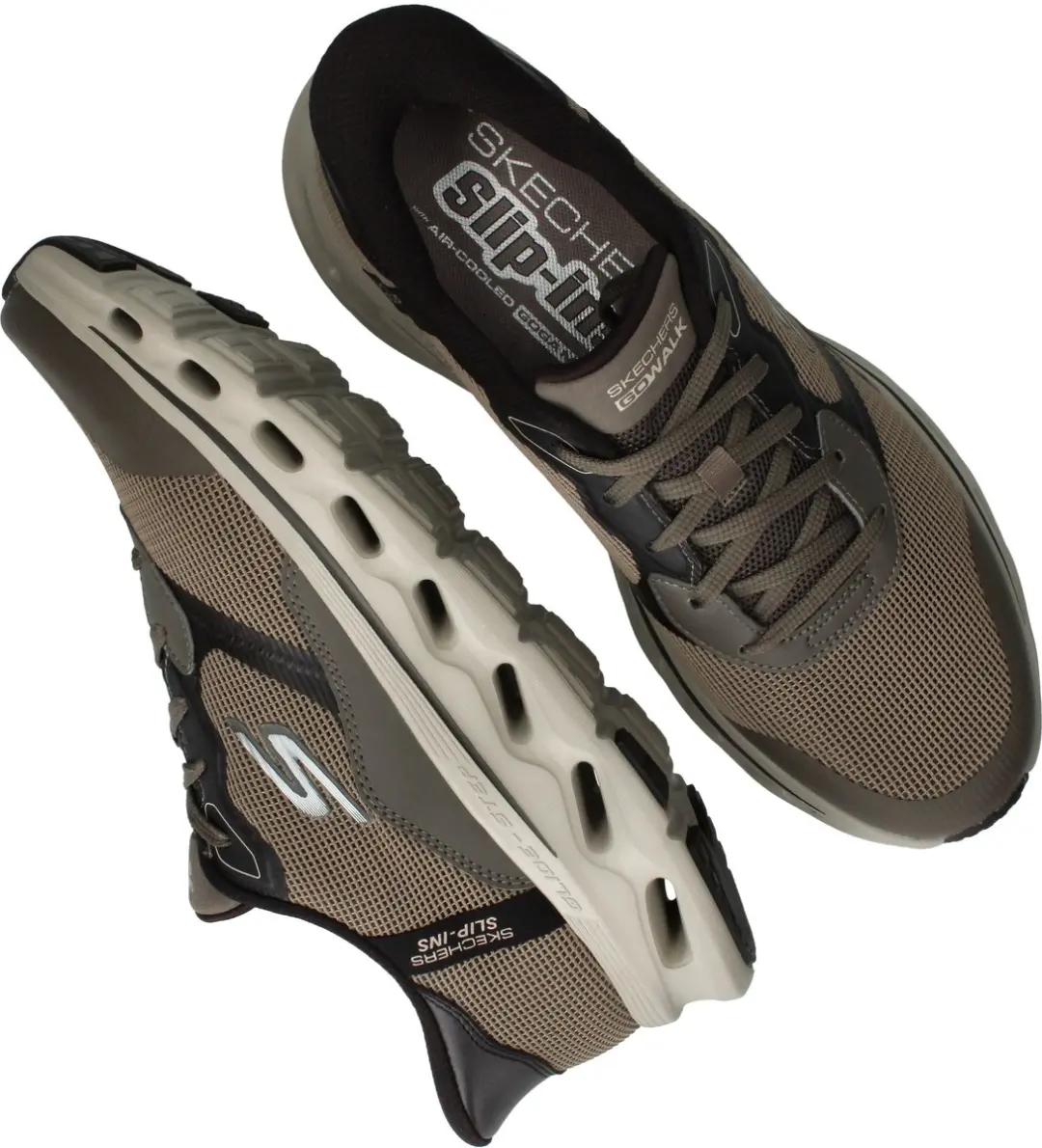 Skechers Go Walk Glide-Step 2.0 Heren Instappers 328202 - Bruin - afbeelding 6 van 6