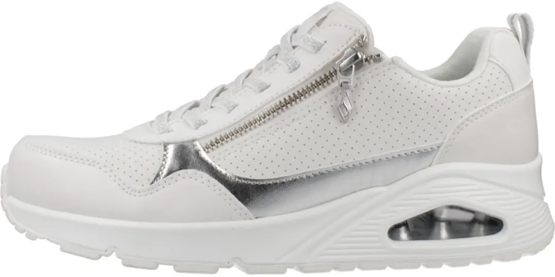 Skechers UNO Metallic Sliders Dames Sneakers - Wit - afbeelding 2 van 6