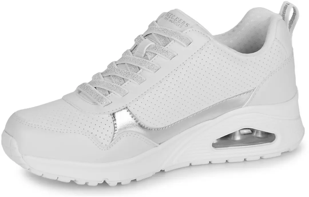 Skechers UNO Metallic Sliders Dames Sneakers - Wit - afbeelding 4 van 6