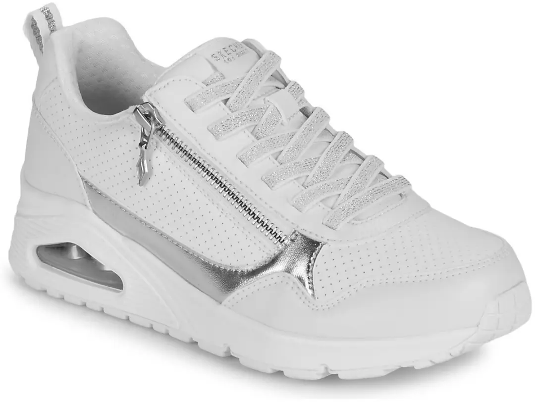 Skechers UNO Metallic Sliders Dames Sneakers - Wit - afbeelding 3 van 6