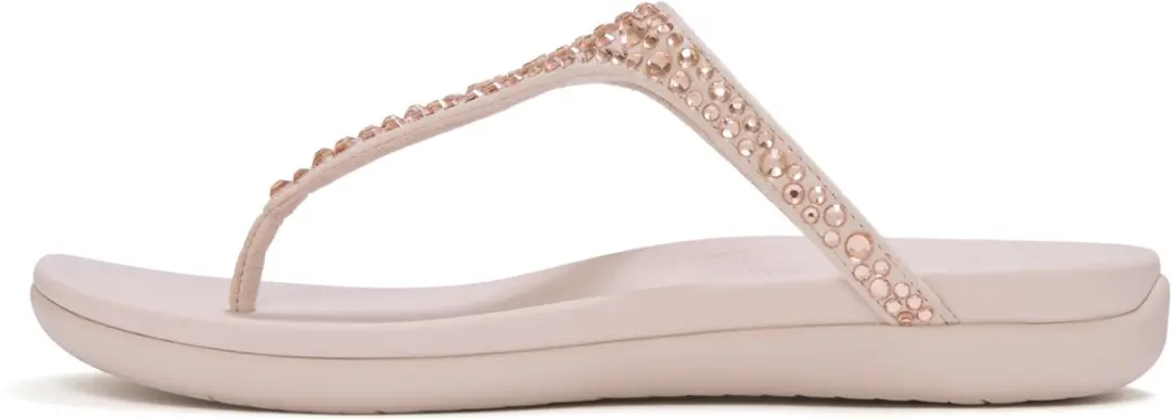 FitFlop Solay Mixed-Crystal Toe-Post Sandals Dames Sandalen - Nude Rose - afbeelding 4 van 6