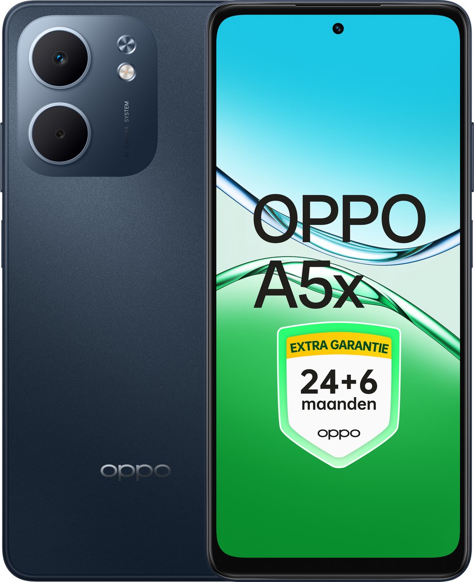OPPO A5x 4+128GB Black Blue - Extra Garantie