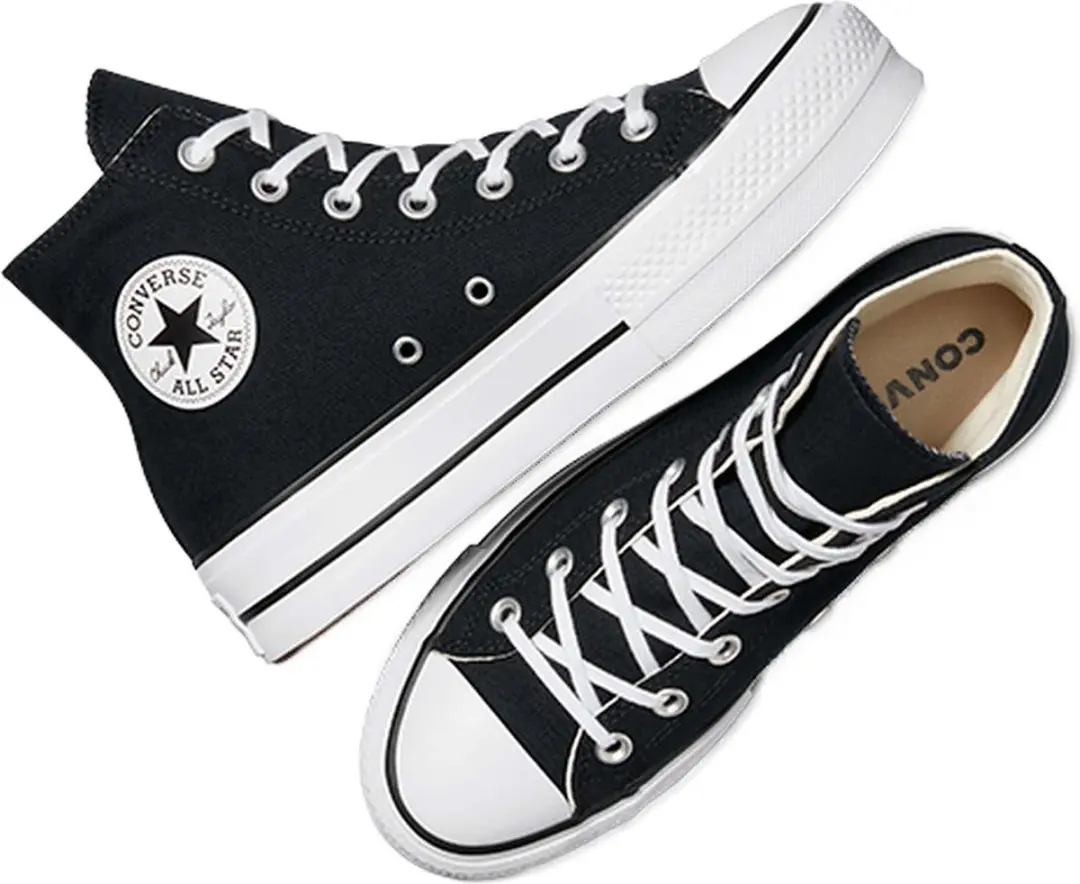 Converse Chuck Taylor All Star Lift Hi Hoge Sneakers - Zwart
