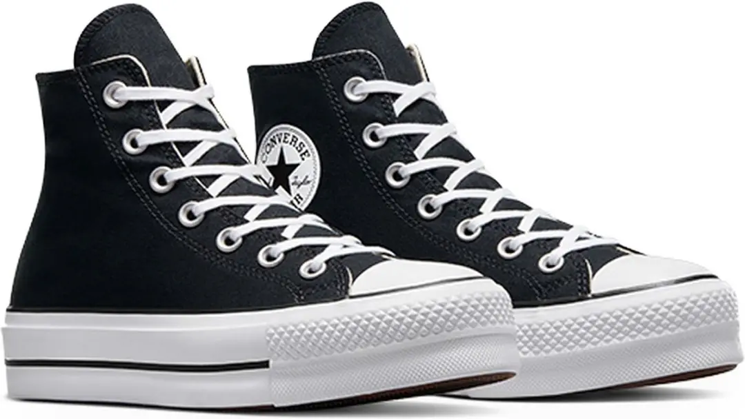 Converse Chuck Taylor All Star Lift Hi Hoge Sneakers - Zwart