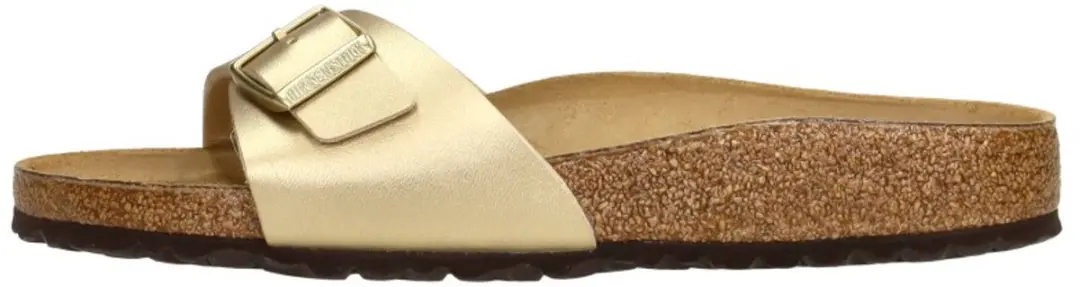 Birkenstock Madrid BS Slippers Dames - 42 - Goud - afbeelding 4 van 6