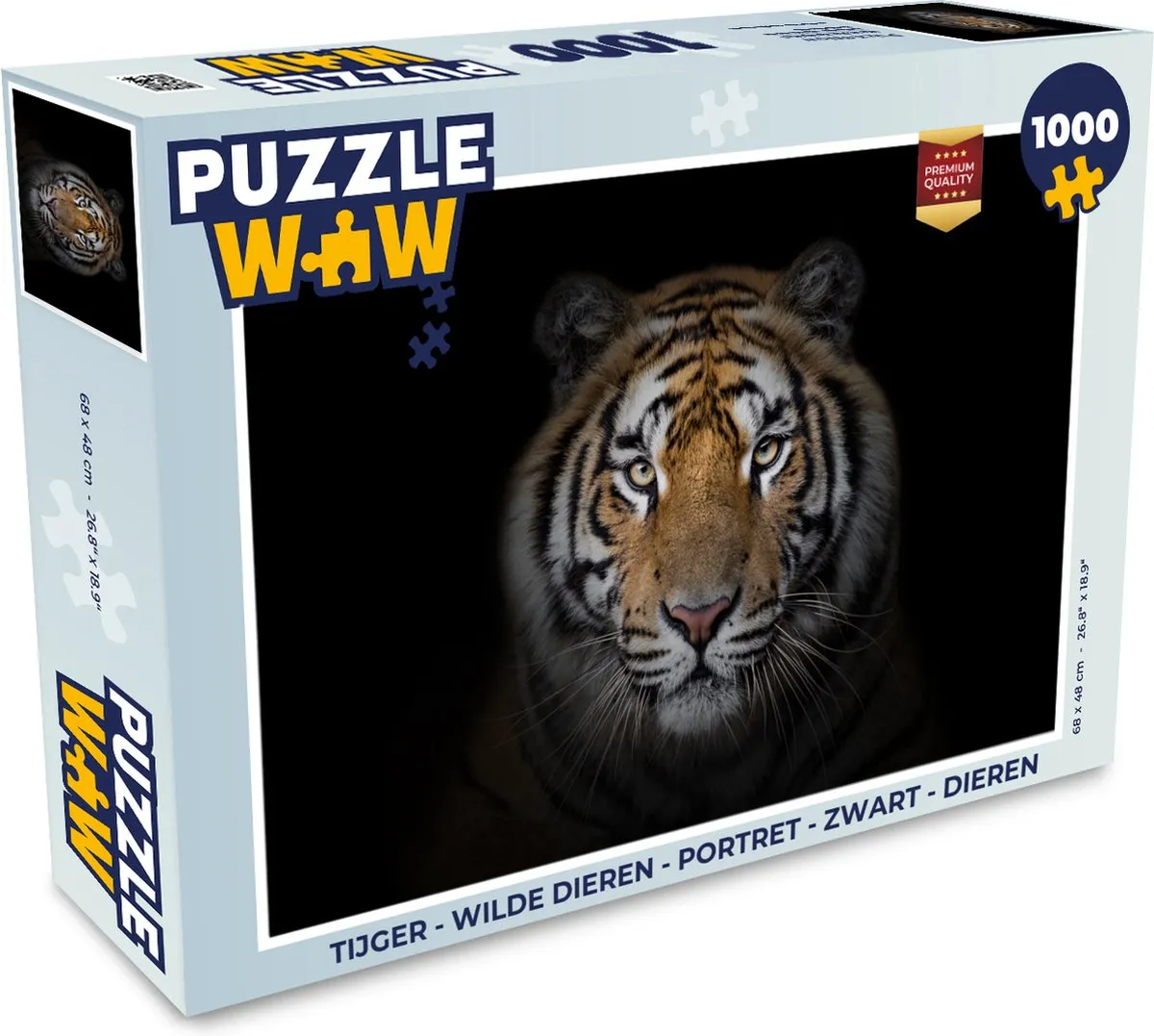 PuzzleWow Wilde Dieren Legpuzzel 1000 Stuks - Multicolor