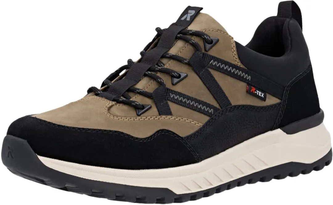 Rieker U0104 20 Heren veterlaarzen - Zwart/Beige