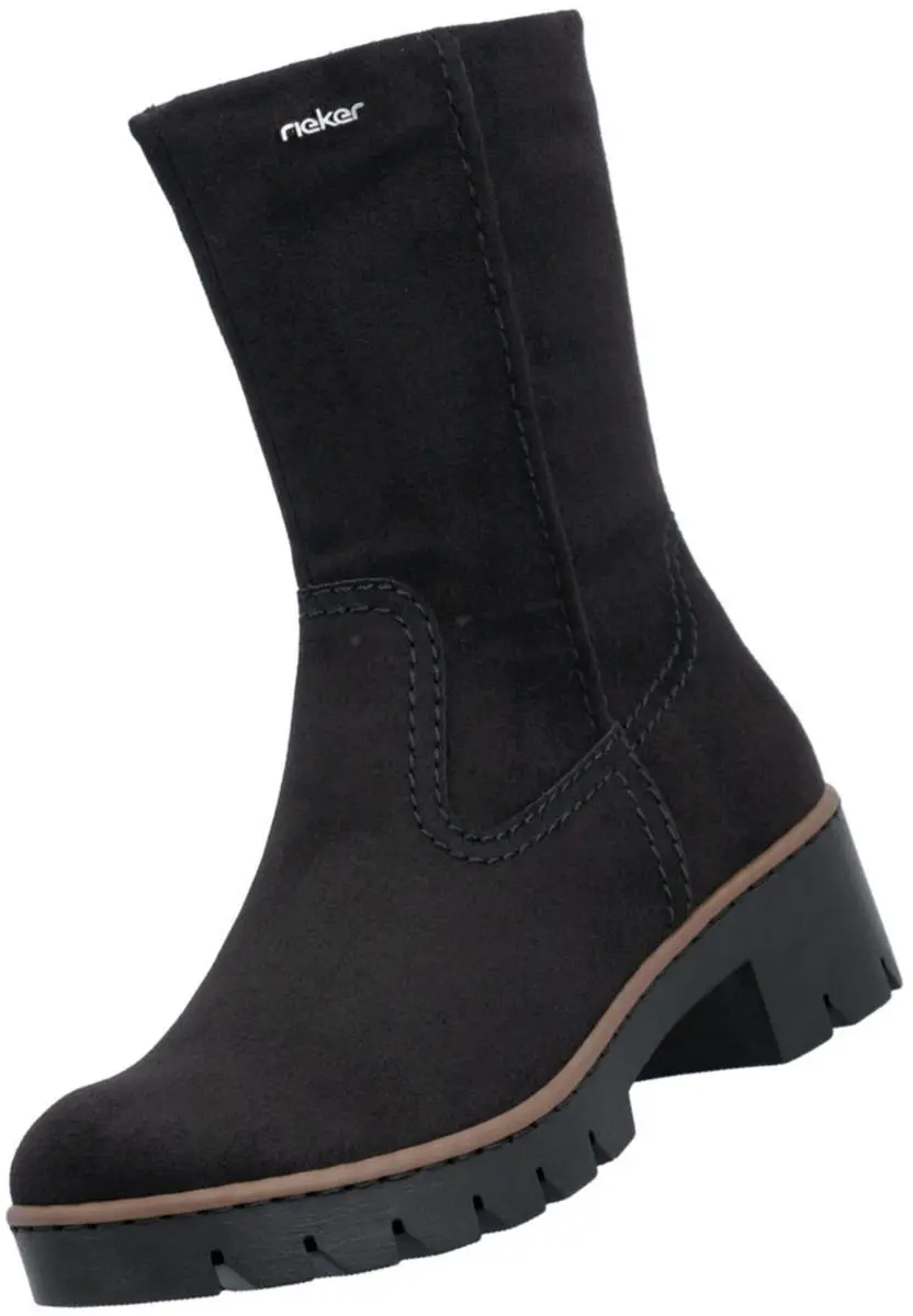 Rieker dames enkellaarsjes X5781-00 zwart