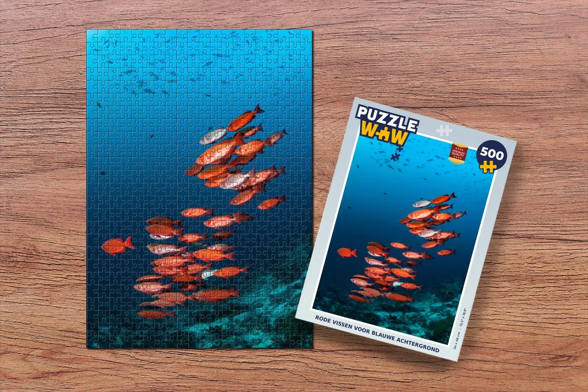 PuzzleWow Vissen Oceaan Legpuzzel 500 Stuks - Multicolor