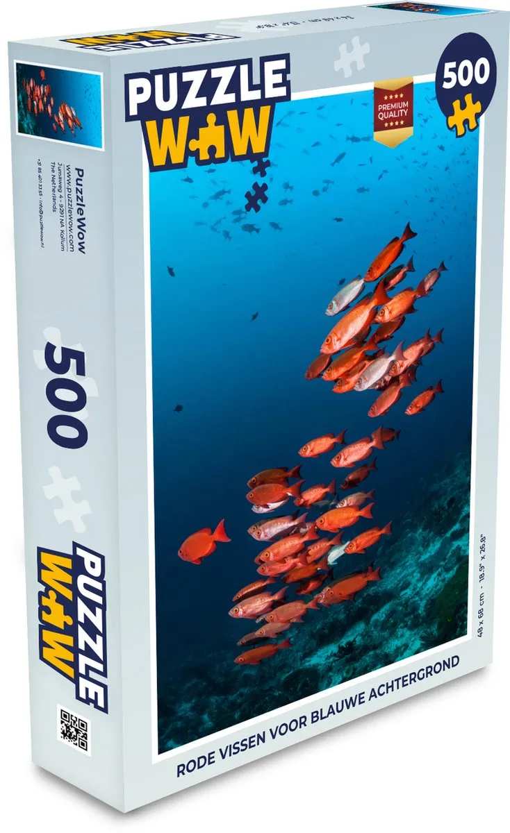 PuzzleWow Vissen Oceaan Legpuzzel 500 Stuks - Multicolor