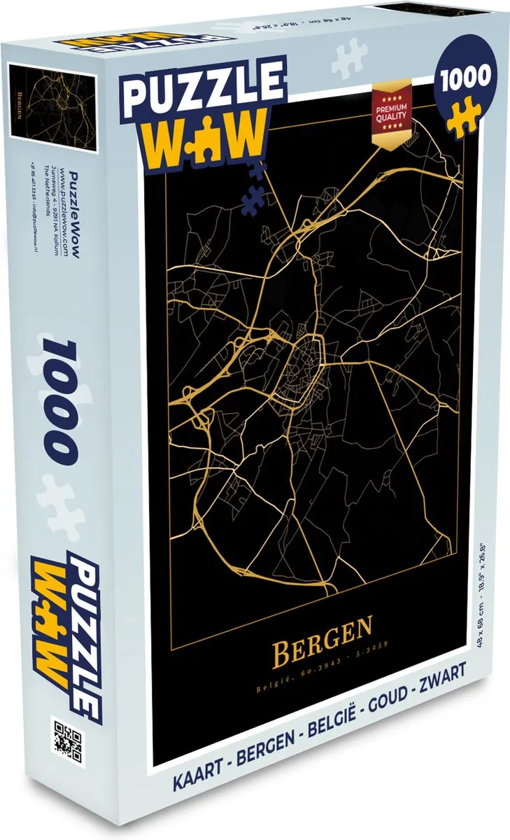 PuzzleWow Bergen Legpuzzel 1000 Stuks - Multicolor
