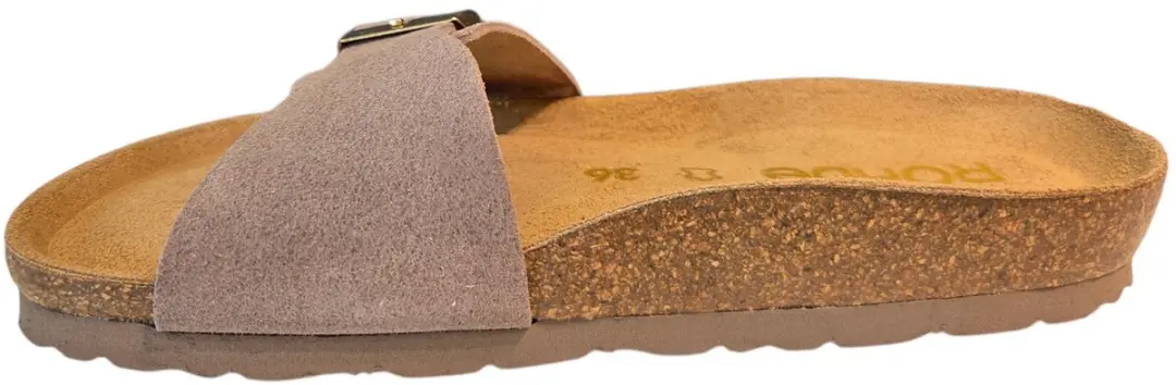 Rohde 5589 17 Dames Slippers - Lichtbruin Suede - 40
