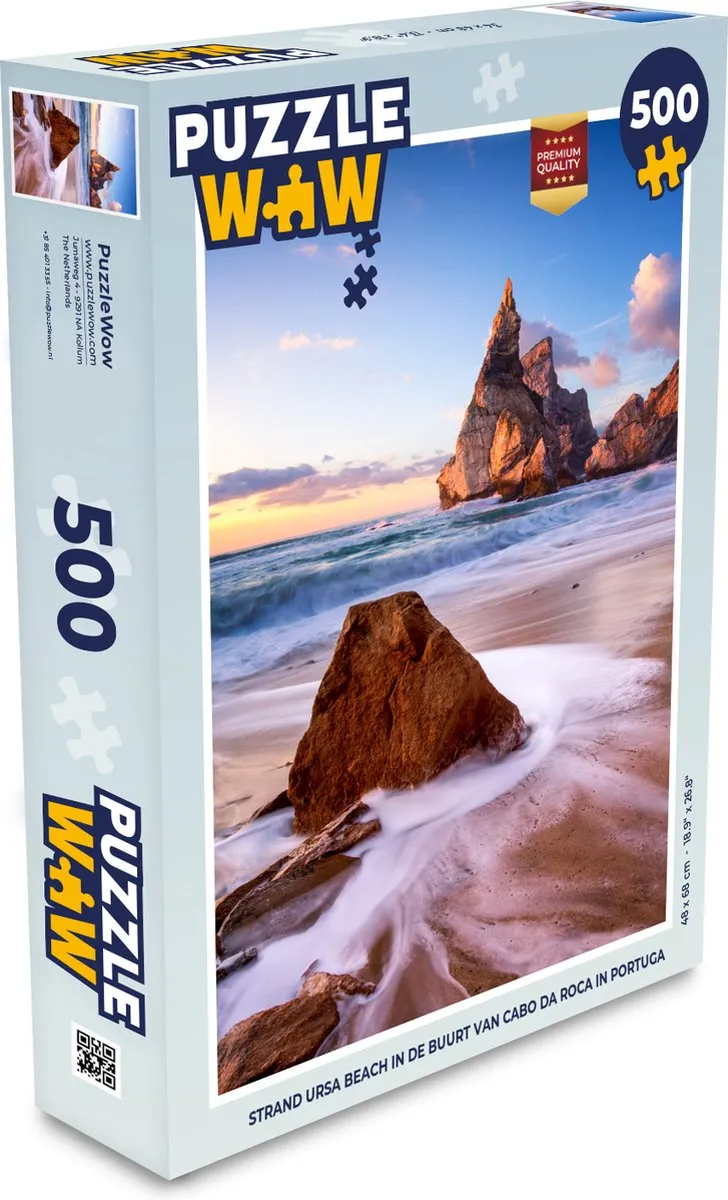 PuzzleWow Strand Ursa Beach Portugal Legpuzzel 500 Stuks