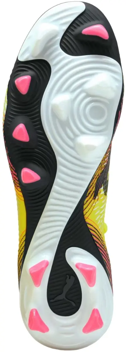 PUMA Future 8 Match Low FG/AG Voetbalschoenen - Geel/Roze/Zwart