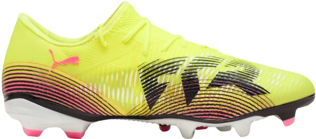 PUMA Future 8 Match Low FG/AG Voetbalschoenen - Geel/Roze/Zwart - afbeelding 6 van 6