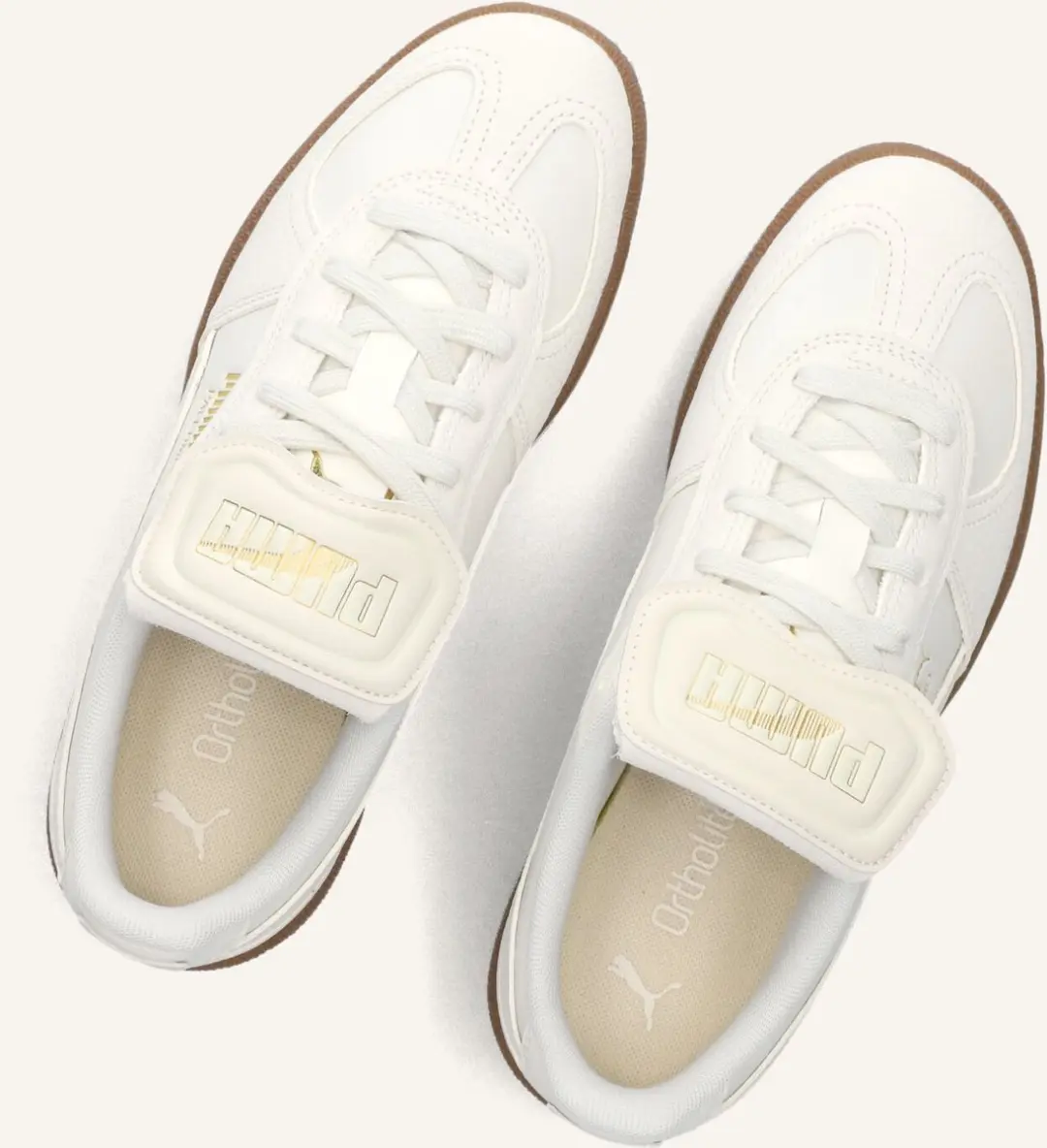 PUMA Palermo Premium Lage Sneakers 38 - Beige - afbeelding 6 van 6