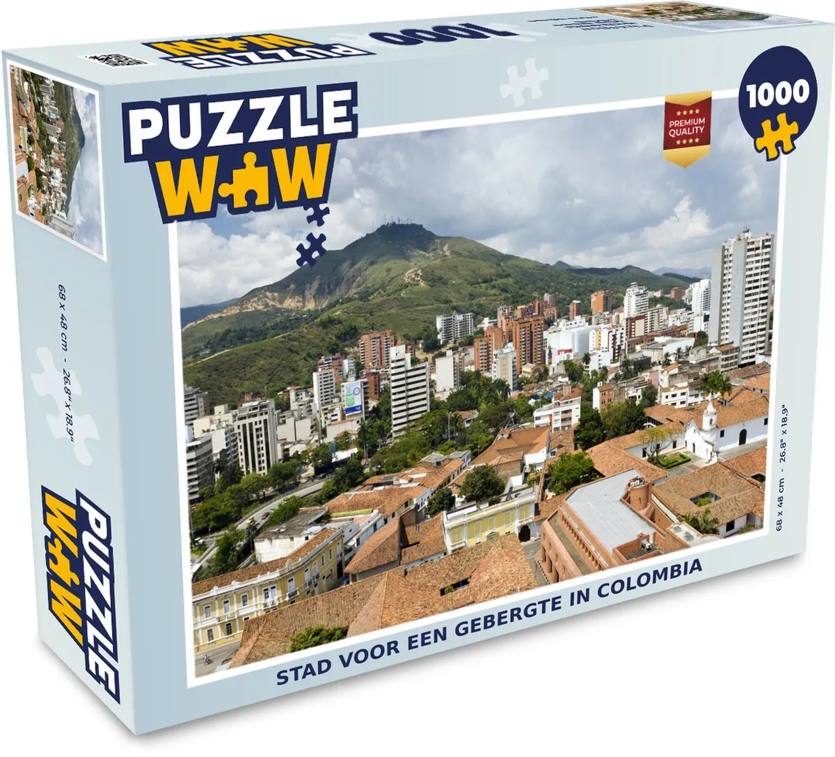 PuzzleWow Legpuzzel Colombia Gebergte 1000 Stuks