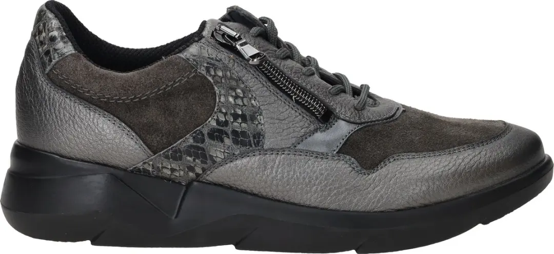 Dames Veterschoenen Waldlaufer K-funky Roxy Asphalt Carbon Oud-zilver