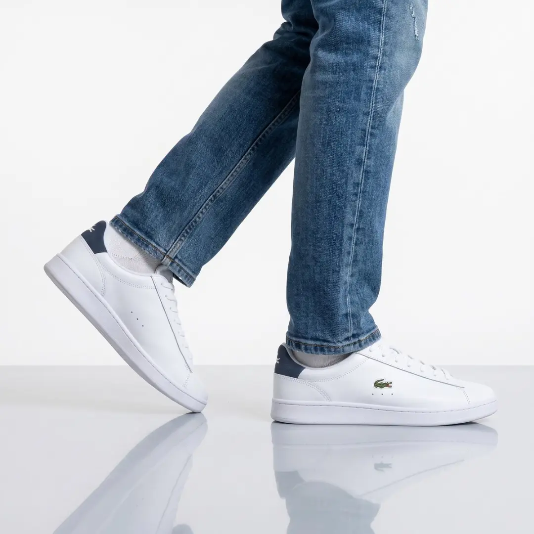 Lacoste Carnaby Set 224 Sneakers - 41 - Wit/Navy - afbeelding 3 van 6