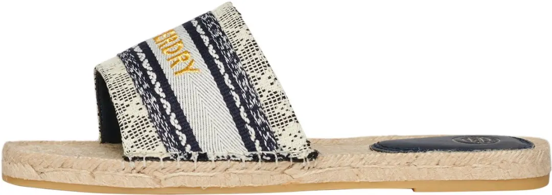 Superdry Canvas Espadrille Overlay Slippers 37 - Truest Navy - afbeelding 5 van 6