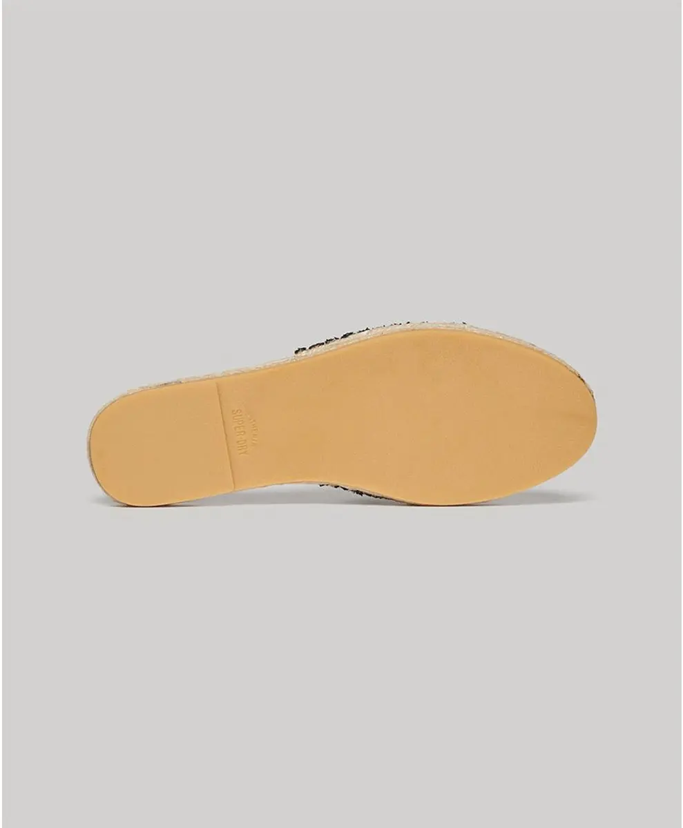 Superdry Canvas Espadrille Overlay Slippers 37 - Truest Navy - afbeelding 3 van 6