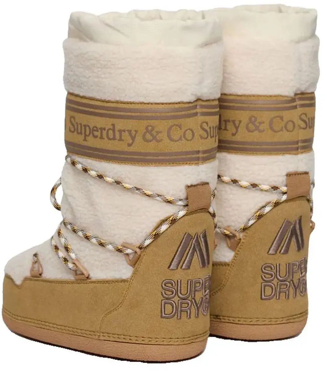 Superdry Borg Snowboots Dames - Zand - afbeelding 5 van 6