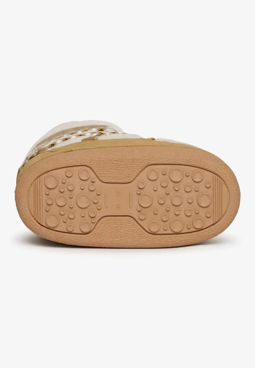 Superdry Borg Snowboots Dames - Zand - afbeelding 3 van 6
