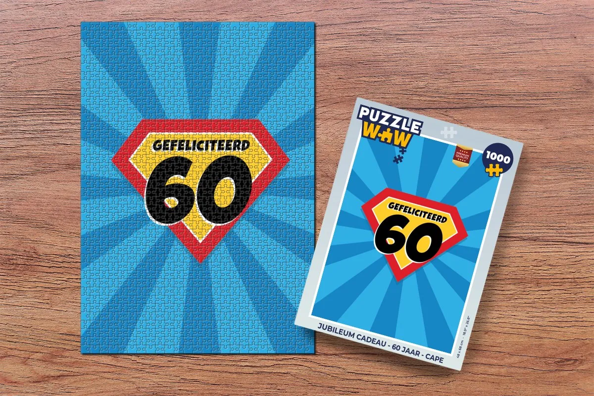 PuzzleWow Jubileum Legpuzzel 1000 Stuks - Multicolor