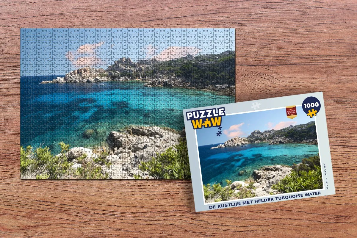 PuzzleWow Legpuzzel De Kustlijn 1000 Stuks - Multicolor