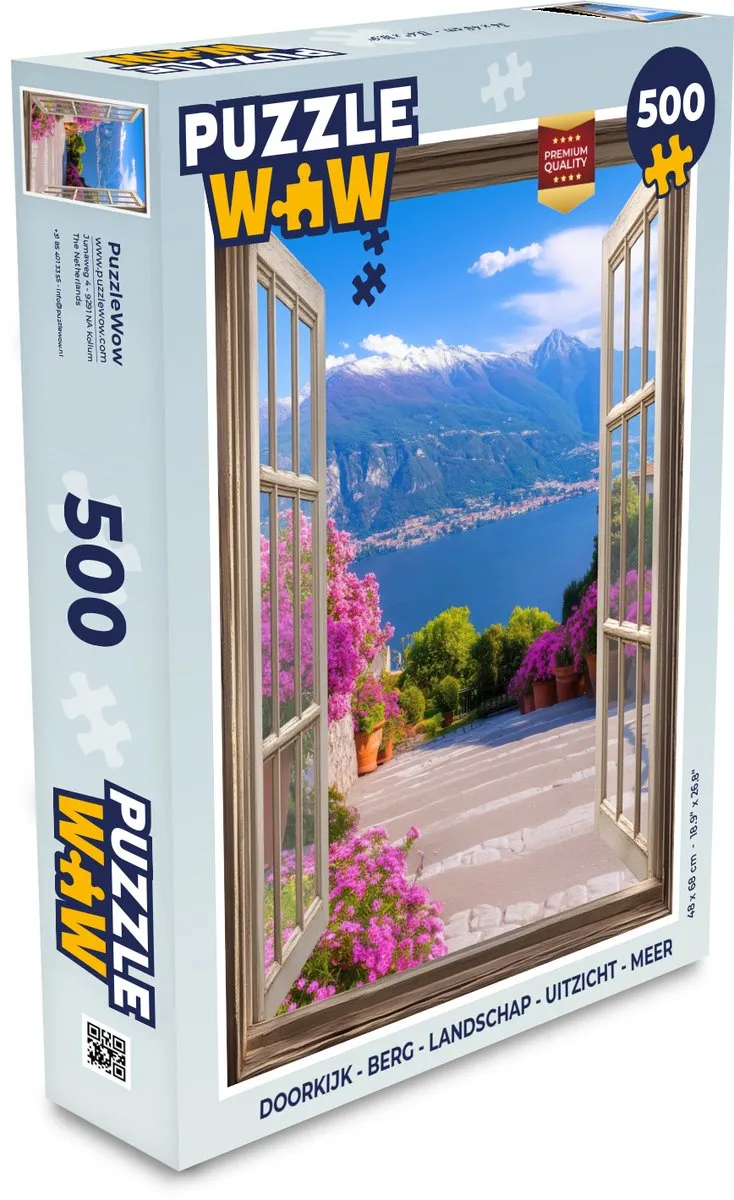 PuzzleWow Berglandschap Legpuzzel 500 Stuks
