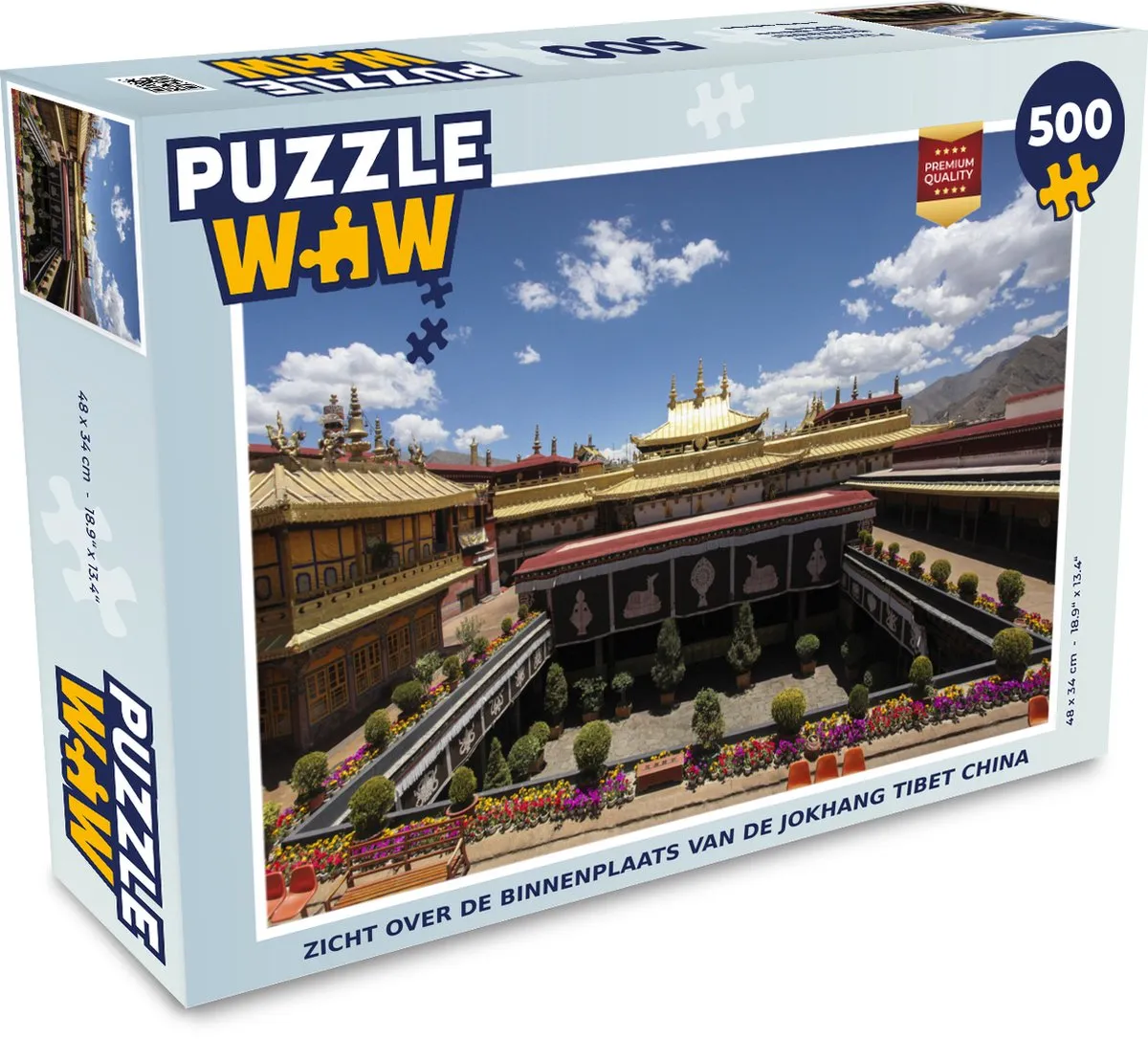 PuzzleWow Legpuzzel Jokhang Tibet China 500 Stuks