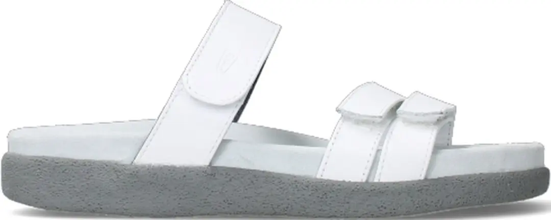 Wolky 0050130 Slides Dames Slippers - Wit Leer - afbeelding 6 van 6