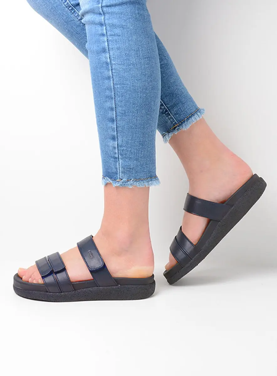 Wolky 0050130 800 Dames Slippers Blauw