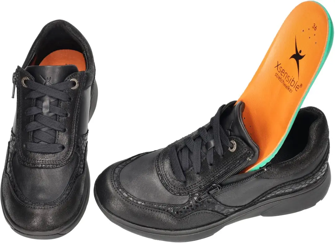Xsensible Lima Stretchwalker HX Veterschoenen - Zwart - afbeelding 5 van 6