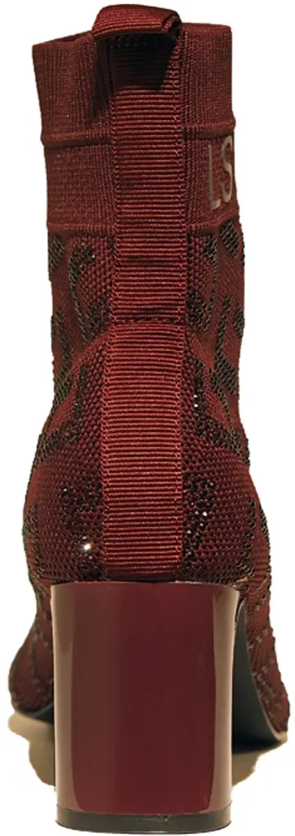 La Strada Enkellaars Knitted - Zwart 40