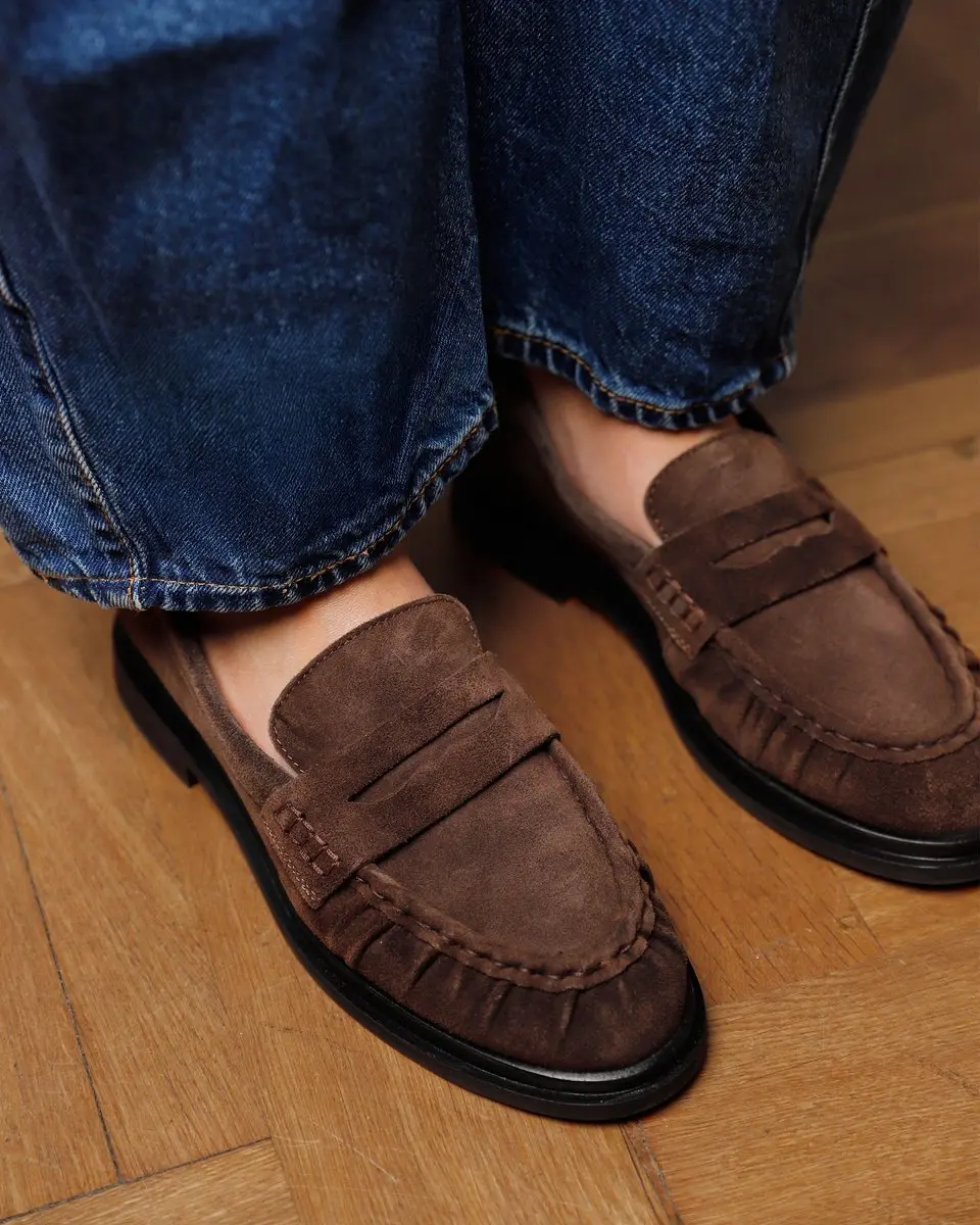 VIA VAI Fae Sarah Loafers - Bruin - Maat 37,5
