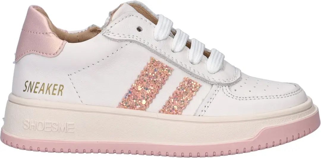 Shoesme Wit-Roze Sneaker