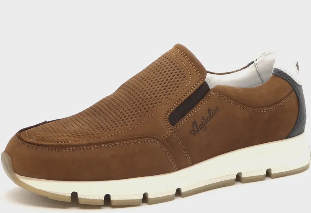 Australian Eagle Instappers Cognac Nubuck - Maat 41
